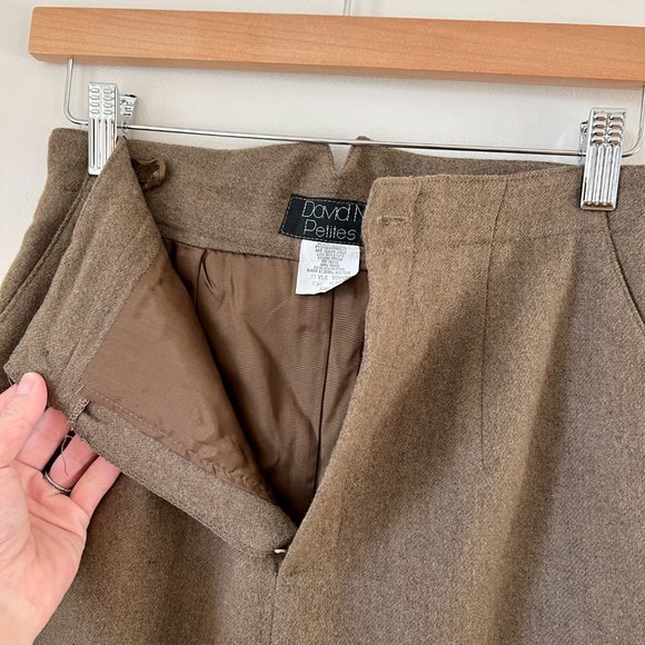 1980s David N Petites Wool Pencil Skirt - Picture 7 of 9